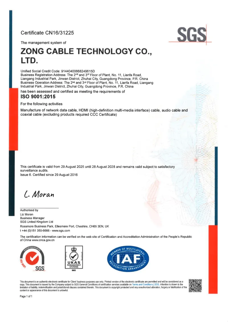 ZONG ISO9001