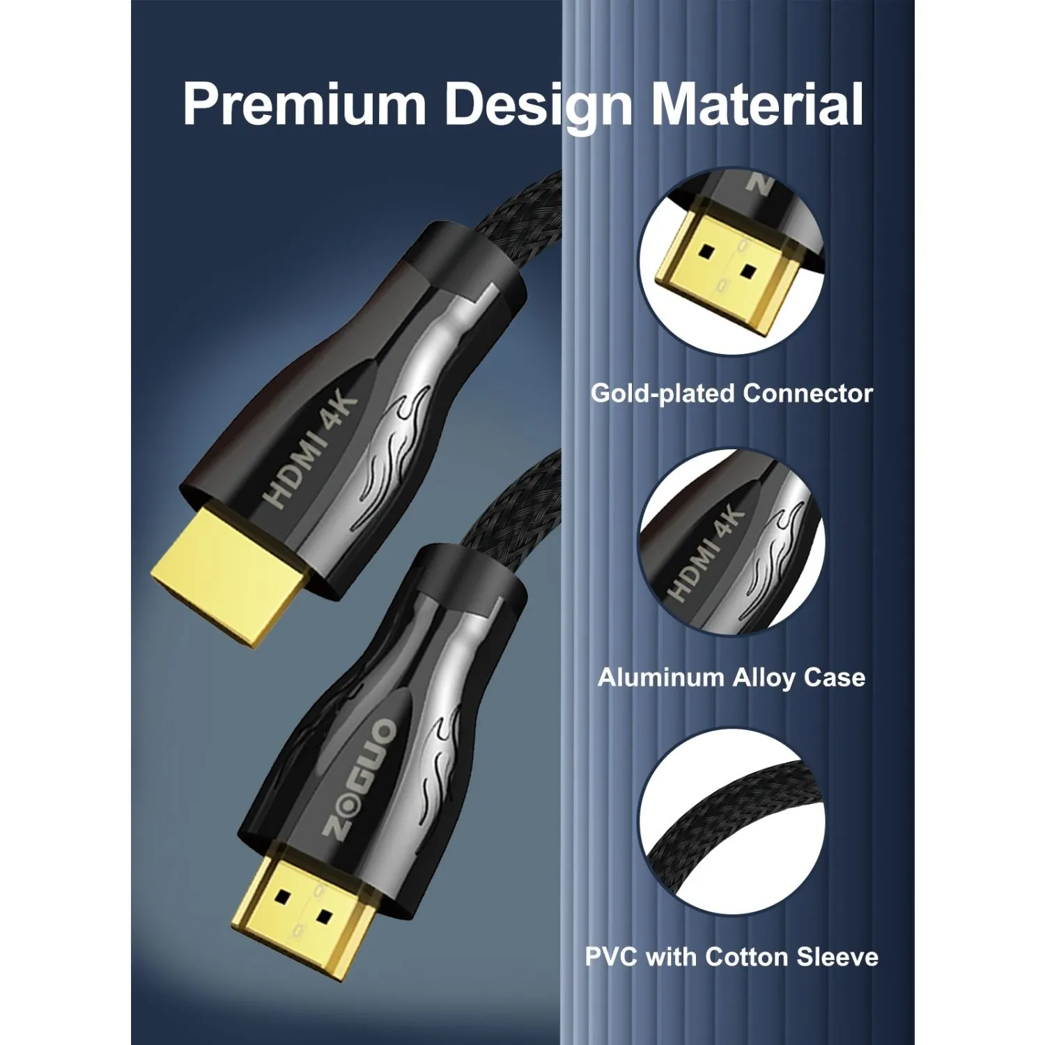 HDMI 2.0 ZG-4KHDMM001-8