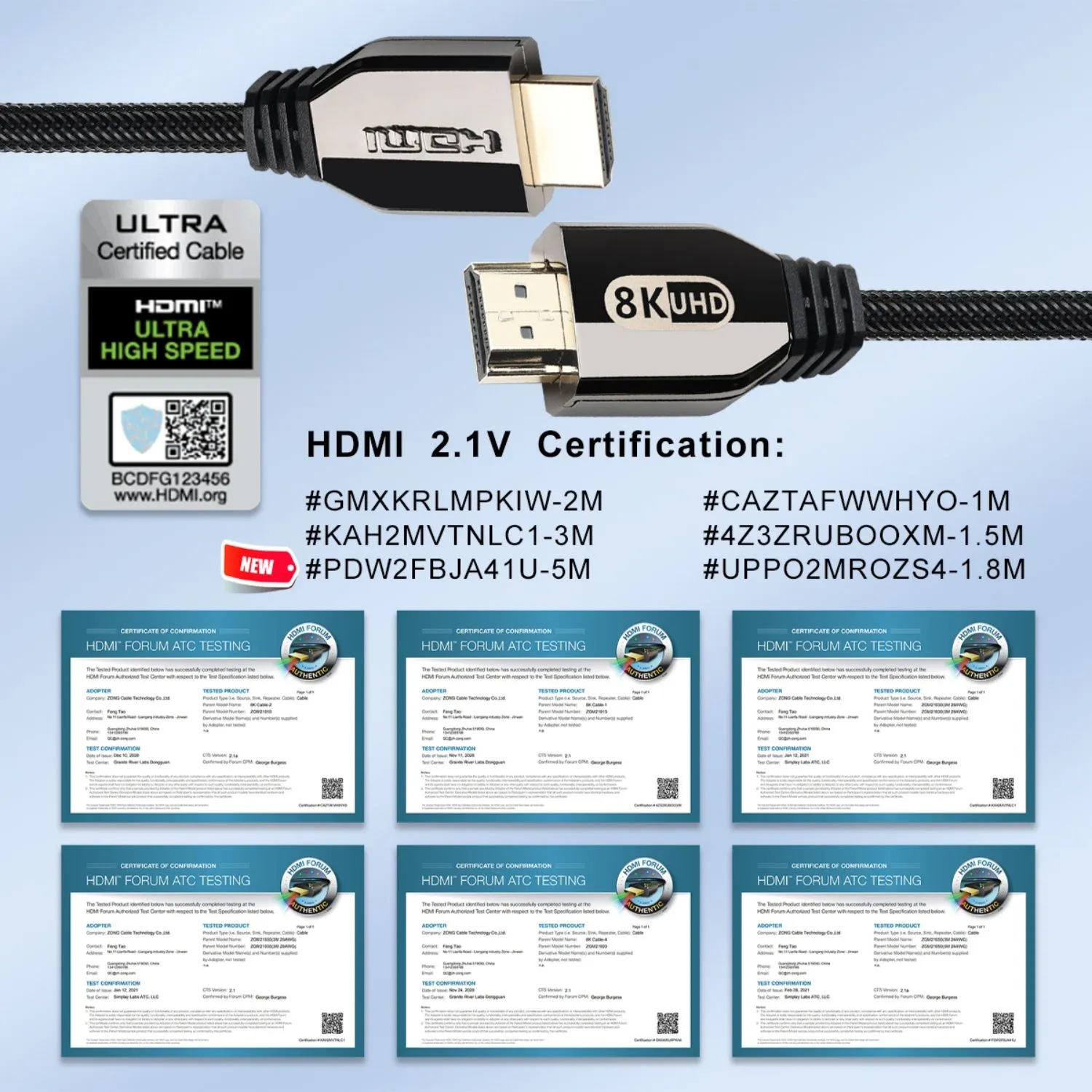 HDMI 2.1 ZG-8KHDAL002-7