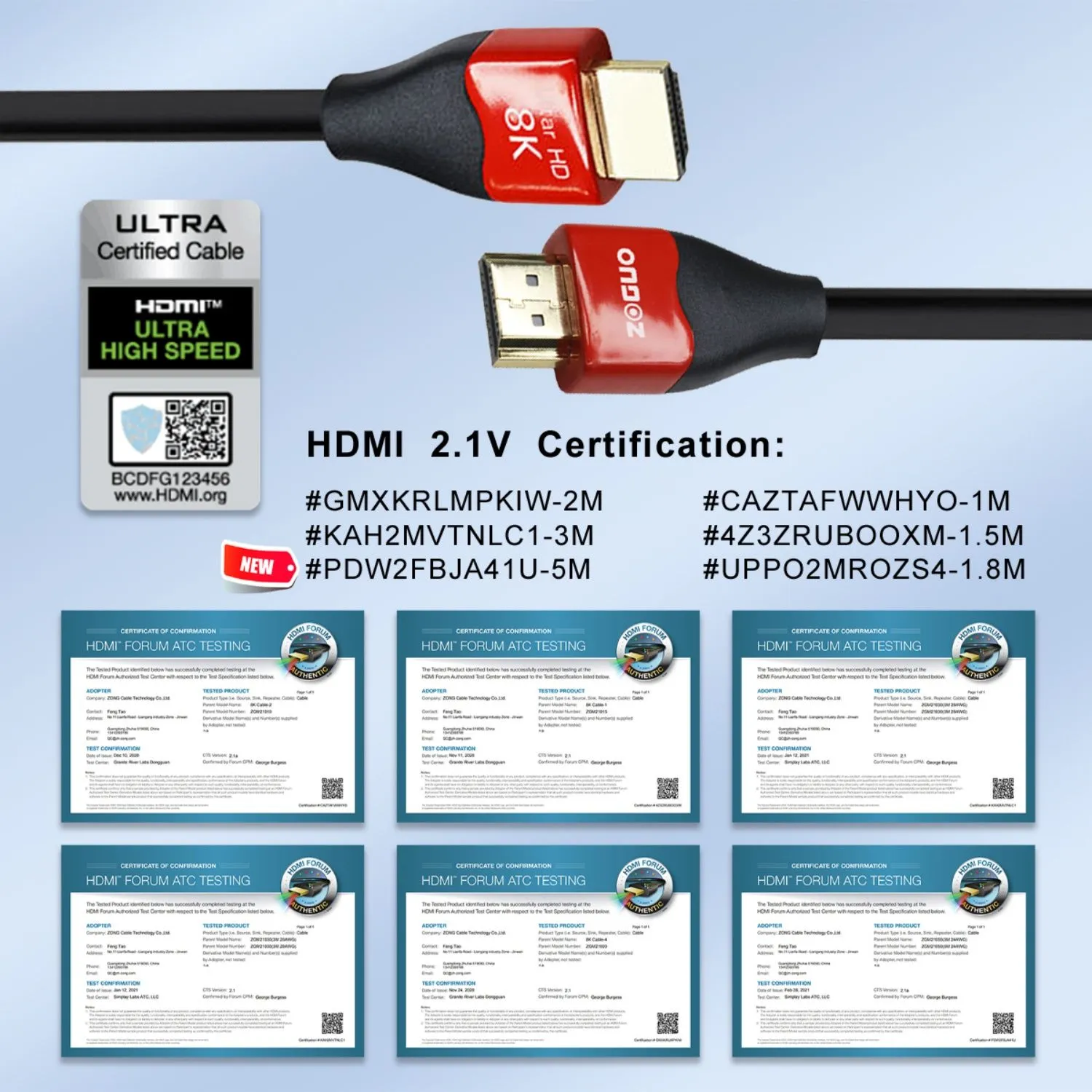 HDMI 2.1 ZG-8KHDAL002-7