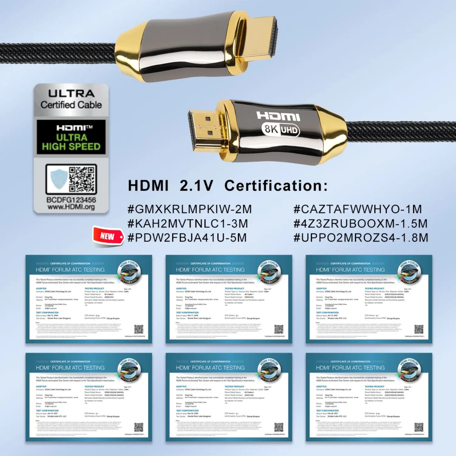 HDMI 2.1 ZG-8KHDMM005-7