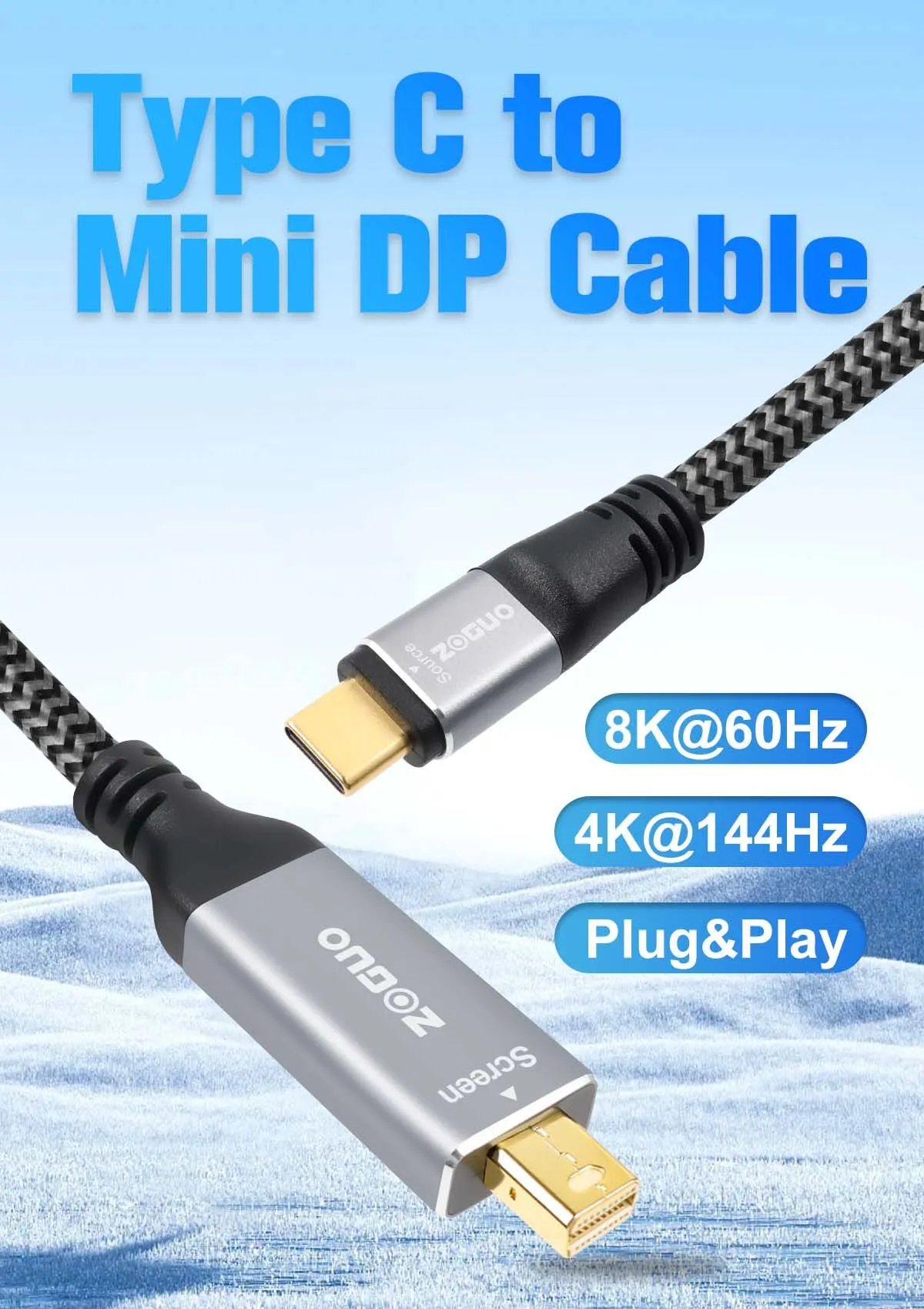 Mini DP TO TYPE-C ZGMD01-6