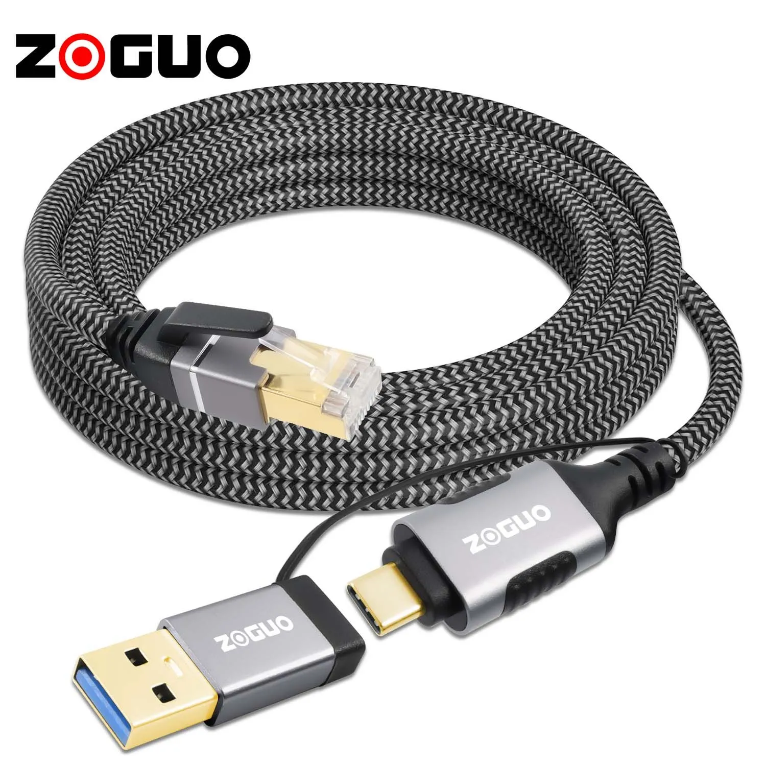TYPE-C+USB3.0 to RJ45 ZGCR04-5