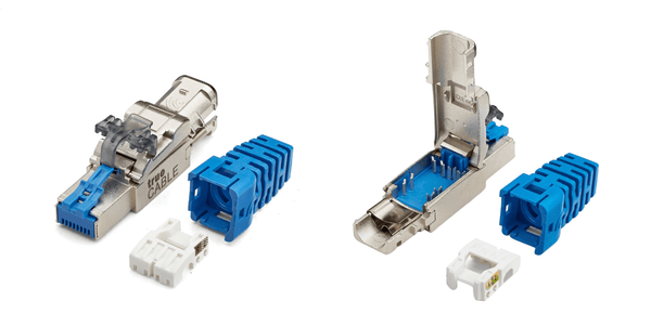 CAT6A Shielded Keystone Jack 360 Grounding Steps